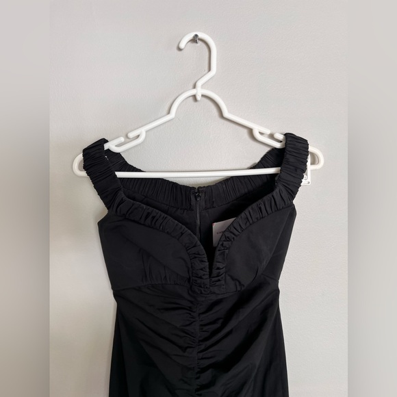 Carolina Herrera Ruched Off The Shoulder Midi Dress Size XS/0 - Picture 4 of 8